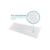 georglasko_8 White Keyboard USB Wired Full Size Mac PC Windows
