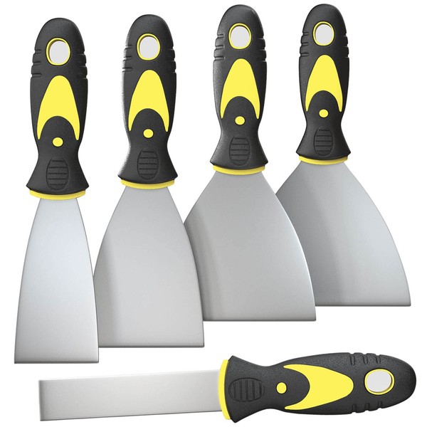 Rerdeim Rerdeim 5Pcs Putty Knife, Set, 1" 2" 3" 4"