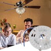 Ceiling Fan Light Replacement Panel 4.5inch 3 Color Light 15W