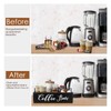 MINCORD Coffee Station Organizer Wooden Coffee Bar Holder Accessories for