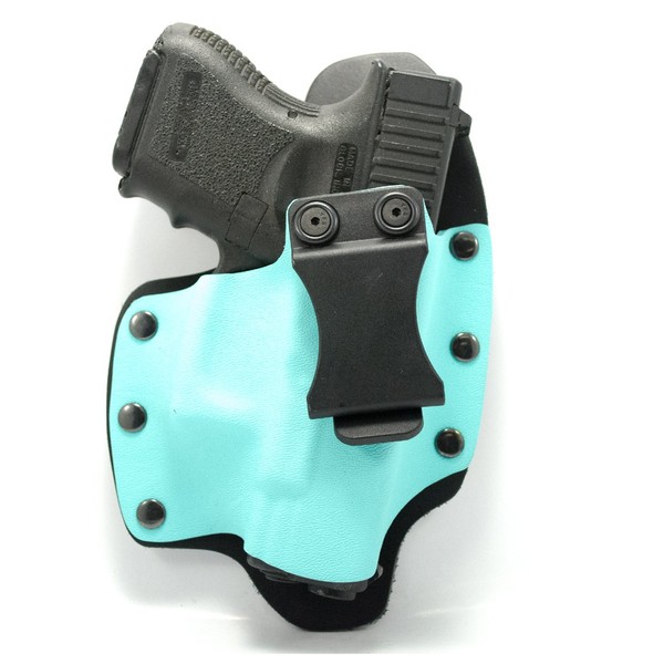 Infused Kydex USA Light Blue IWB Hybrid Concealed Carry Holster (Right-Hand, for Beretta Nano)