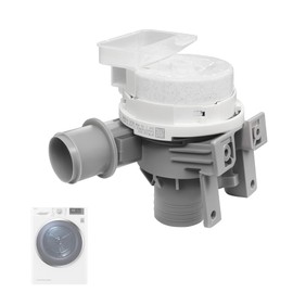 Upgraded AHA75673404 AHA75673402 Washer Drain Pump Assembly Compatible with LG Washing Machine Drain Pump Replace AP6978814 PS12748410 WT7060CW WT7100CW WT7150CW WT7250CW WT7300CV etc.