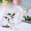 Lusofie 3pcs Phone Charms Strap with Butterfly Bow Knot White