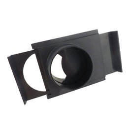 4" ABS Plastic Self Cleaning Anti Clog Blast Gate 4" OD Openings on Both Sides for Dust Collection Systems 73462
