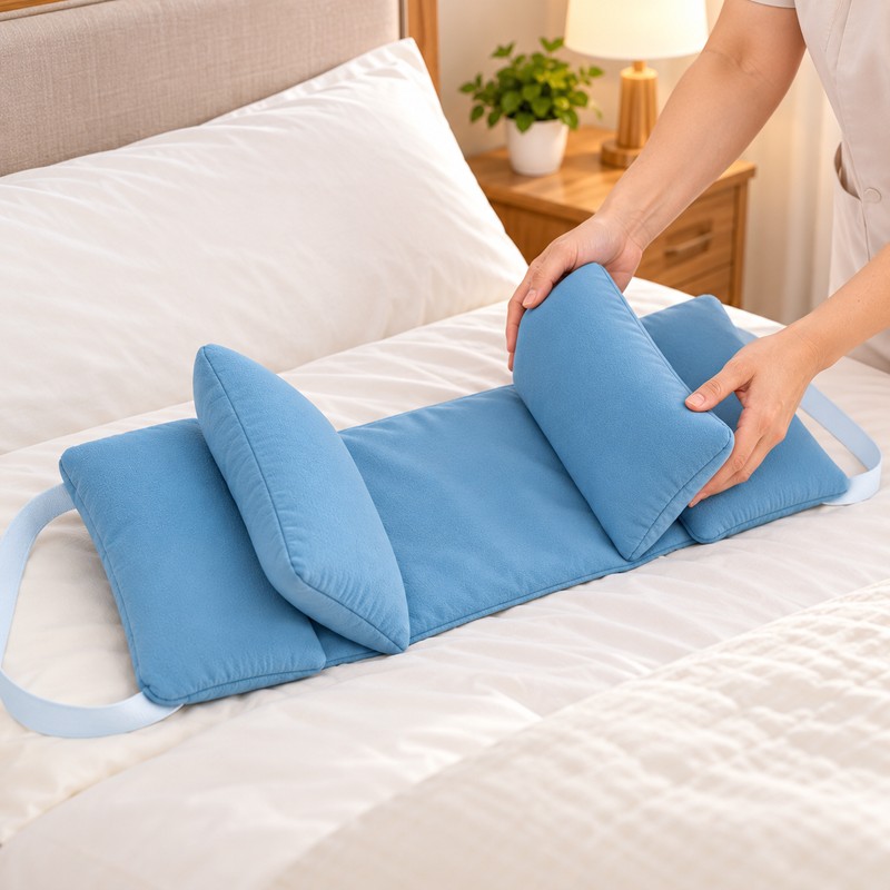 Adjustable Head Support Pillow for Bed Rest – Soft Side