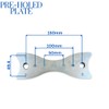 Wärmer System Shower Fixing Plate Kit for Shower Bar Mixer