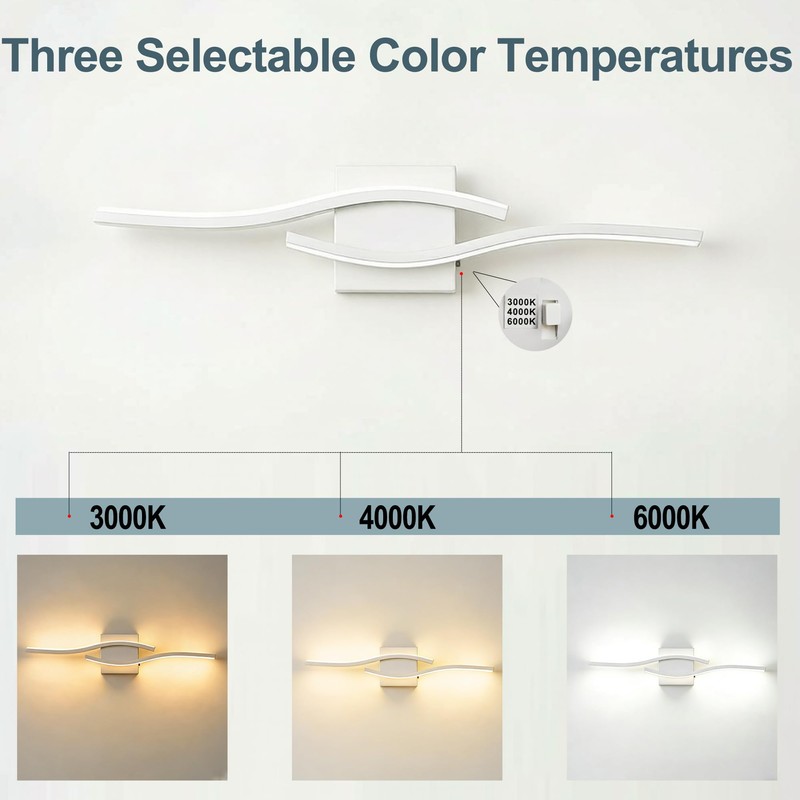 Amansour 23 Inch Modern LED Bathroom Vanity Light Fixture, 3