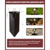 10 Pack 8'' Landscape Light Stakes, 1/2" NPT Thread ABS