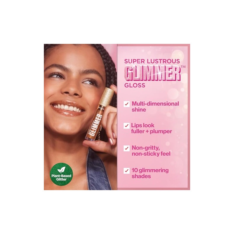 Revlon Super Lustrous Glimmer Gloss Tono Rose Glow 3.8ml