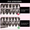 Lash Clusters 320pcs Individual Lashes 30D&40D&60D DIY Lash Extensions D