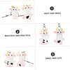 FOMIYES 10pcs Creative Cartoon Cow Keychains Alloy Keychain Set Bag