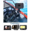 2 Pack Fish Finder Cover Straps – Adjustable Bungee Graph