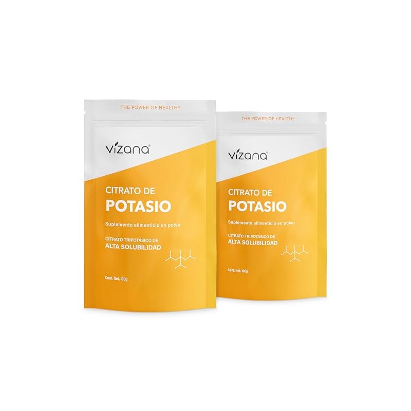 VIZANA NUTRITION | Citrato de Potasio en Polvo (Tripotásico Monohidratado)