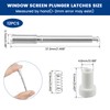 ZIUZI 12 Pack Window Screen Plunger Latch Set, 5/32" x