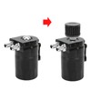 Car Oil Catch Can Internal Baffle Dual Chamber Filter Aluminium