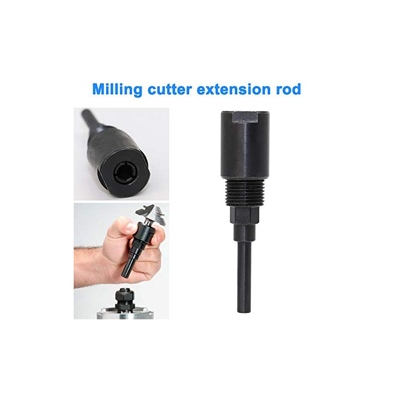 tooloflife 1/4" 1/2" Shank Router Bit Collet Extension Router Rod