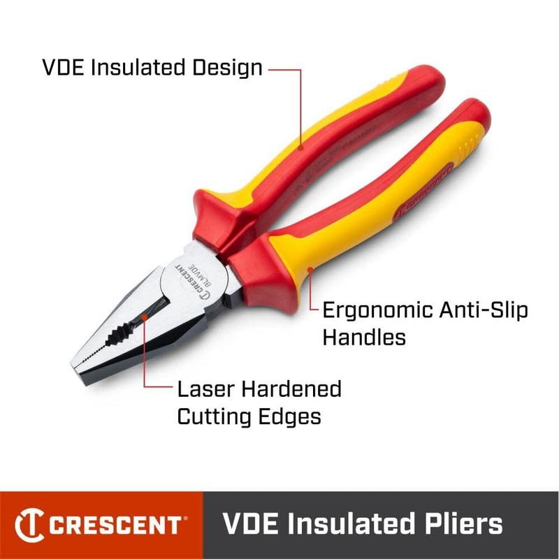 CRESCENT - 7" Linesman Vde Plier (7LMVDE)