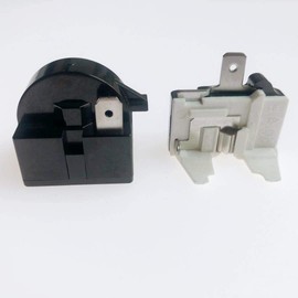 QP2-4R7 1Pin Refrigerator PTC Starter Relay and 6750C-0005P Overload Protector 2 Pieces in Total