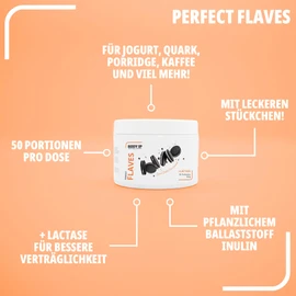 BODY IP Perfect Flaves Flavour Powder without Calories and Low Sugar Dark Cookie Flavour Powder for Lean Curd and Much More with Lactase and Delicious Pieces Intense Taste and Sweetness 150 g