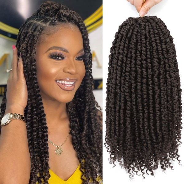 Nice One Pre-Twisted Passion Twist Hair 14 Inch, Short Passion
