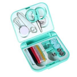 Mini Sewing Kit Portable Sewing Supplies Sewing Needles Travel Sewing Kit Needle and Thread Kit Sewing kits for Home Travel Emergency Adults Green
