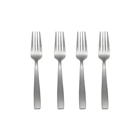 Oneida Everdine Everyday Flatware Dinner Forks, Set of 4, 18/0 Stainless Steel, Silverware Set