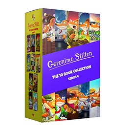 Geronimo Stilton: 10 Book Collection (Series 4) Box Set (Valentine's Day Disaster, The Race Across America, The Way of the Samurai, The Wild Wild ... ... Series 4): The 10 Book Collection (Series 4)