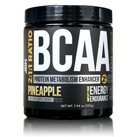 BCAA Powder by JBN. 30 Servings, 2:1:1 Ratio with Cluster Dextrin, Leucine, Isoleucine, Valine. Ignite Protein Synthesis & Muscle Recovery (Pineapple)