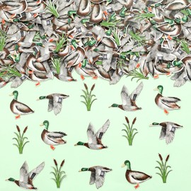 Sursurprise Duck Hunting Party Decorations, 200pcs Mallard Duck Confetti for Table, Mallard Duck Birthday Party Supplies