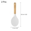 uxcell 2pcs Silicone Rice Paddle Nonstick Rice Spoon Heat Resistant