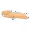 Amfuton Sleeper Chair Folding Foam Beds, Portable Foldable Bed 6