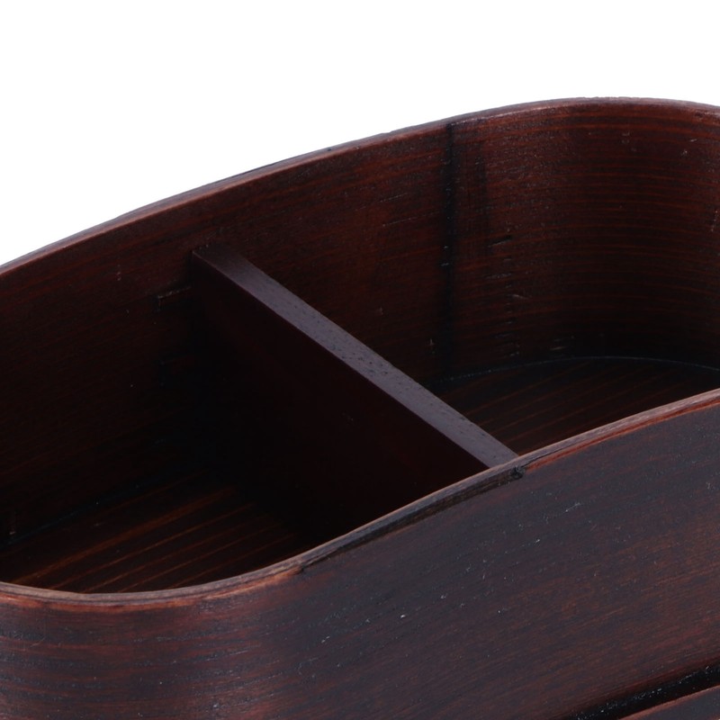 Portable Lunch Box Set Japanese Wooden Food Storage Container for