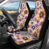 Quelytytrip Boho Floral Print Waterproof Car Seat Cover Front Seats