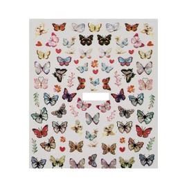 Generic Graphic Butterfly Nail Stickers Flowers Self Adhesive Nail Decal Cl14 Nail Wraps Art Stickers Manicure Supplies for Women for Home Nails Full Long Lasting Easy Apply and Remove