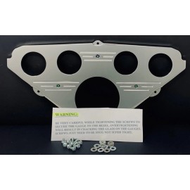 Dolphin Gauges 1955 1956 1957 1958 1959 Chevy Truck 5 Hole Dash Insert Powder Coated