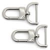 CRAFTMEMORE 2pcs Detachable Snap Hook Swivel Clasp w/Screw Bar VT99