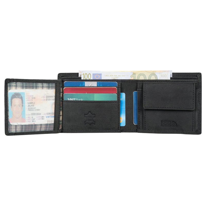 Benthill Men's Leather Wallet - Wallet with RFID Protection -
