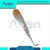Avon Surgical Bernard Dental Root Elevator with Concave Spade Tip,