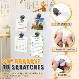 Grtard 48pack Magnetic Clips, Black Magnet Clips for Fridge, Magnetic Clips Heavy Duty, Strong Magnetic Clip Magnets, Scratch Free Magnetic Clips for Refrigerator, Whiteboard, Locker, Classroom