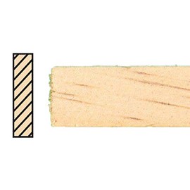 Melody Jane Dolls House Timber Lengths 24 x 1/4" Wooden Strips 610 x 6mm Pack of 12