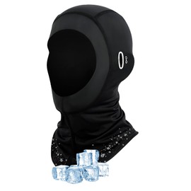 CKDSA Sommer Sturmhaube für Herren und Damen UV-Schutz Kühlung Balaclava Dünn Atmungsaktiv Motorrad Sturmmaske mit Brillenlöchern für Outdoor Sports Radfahren Motorradfahren Schwarz