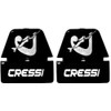 Cressi Onda/Ondina/Perla/Perla Jr/Sirena/Sirenetta/Piumetta Buckles Mask - Transparent, Black