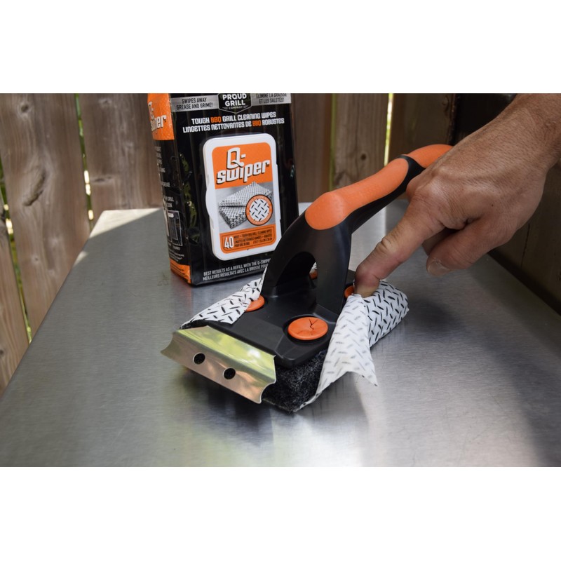Q-Swiper XL Complete Grill Cleaner Kit - Hot + Cold