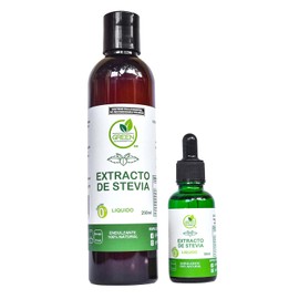 Green Concept Kit Stevia Líquida 100% Natural de 280 ml Endulzante en Gotas Cero Calorías