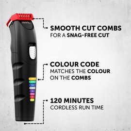 Wahl Colour Trim 8-in-1 Multigroomer, Colour Coded Multi Groomer, Men’s Body Trimmers, Face and Body Grooming for Men, Male Grooming Kit, 4 Attachment Heads