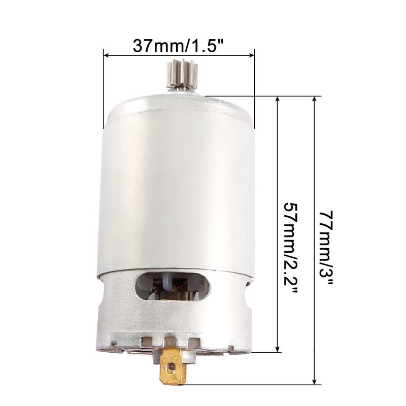 uxcell DC 18V 32000RPM 9 Teeth Shank Gear Motor for