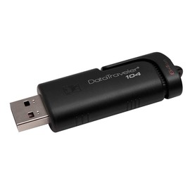 Kingston RAM-3090 Memoria 64GB USB 2.0 Alta Velocidad/Datatraveler 104 Negro,