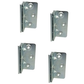 Gedotec Bed Angle Metal Bed Fitting Angle Corner Connector for Beds and Furniture - BETT-FIX | Bed Connector Height 90 mm | Connecting Fitting Galvanised Steel | Pack of 4 - Corner Angle for Screwing