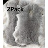 2Pack Real Natural Rabbit Fur Craft Grade Rabbit Pelts Sewing