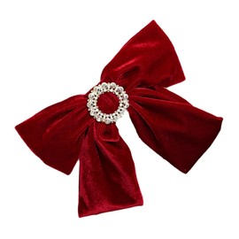 Baluue Luxurious Velvet Bowknot Hair Clips for Women Decorative Hair Accessories 2-Piece Set Elegant Hairpins and Decoration